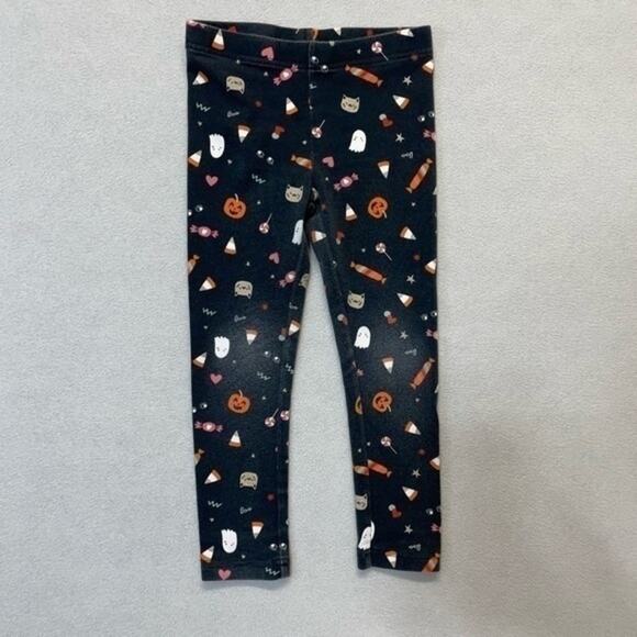 Carter’s Halloween Print Black Leggings Girl’s Size 5 - Picture 6 of 11